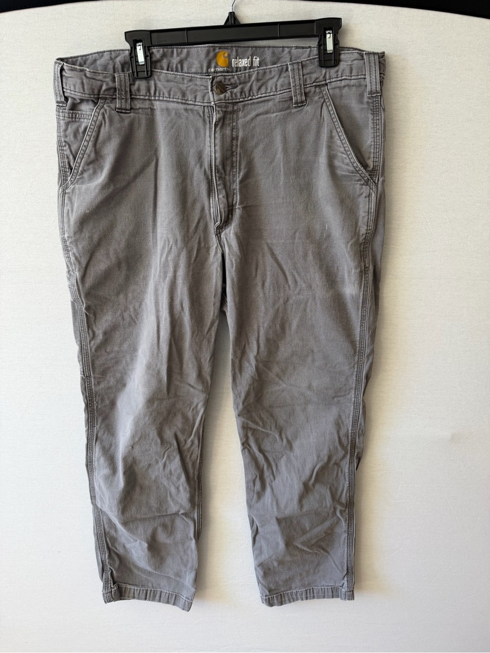 Carhartt Men's Relaxed Fit Gray Chinos 38x32
